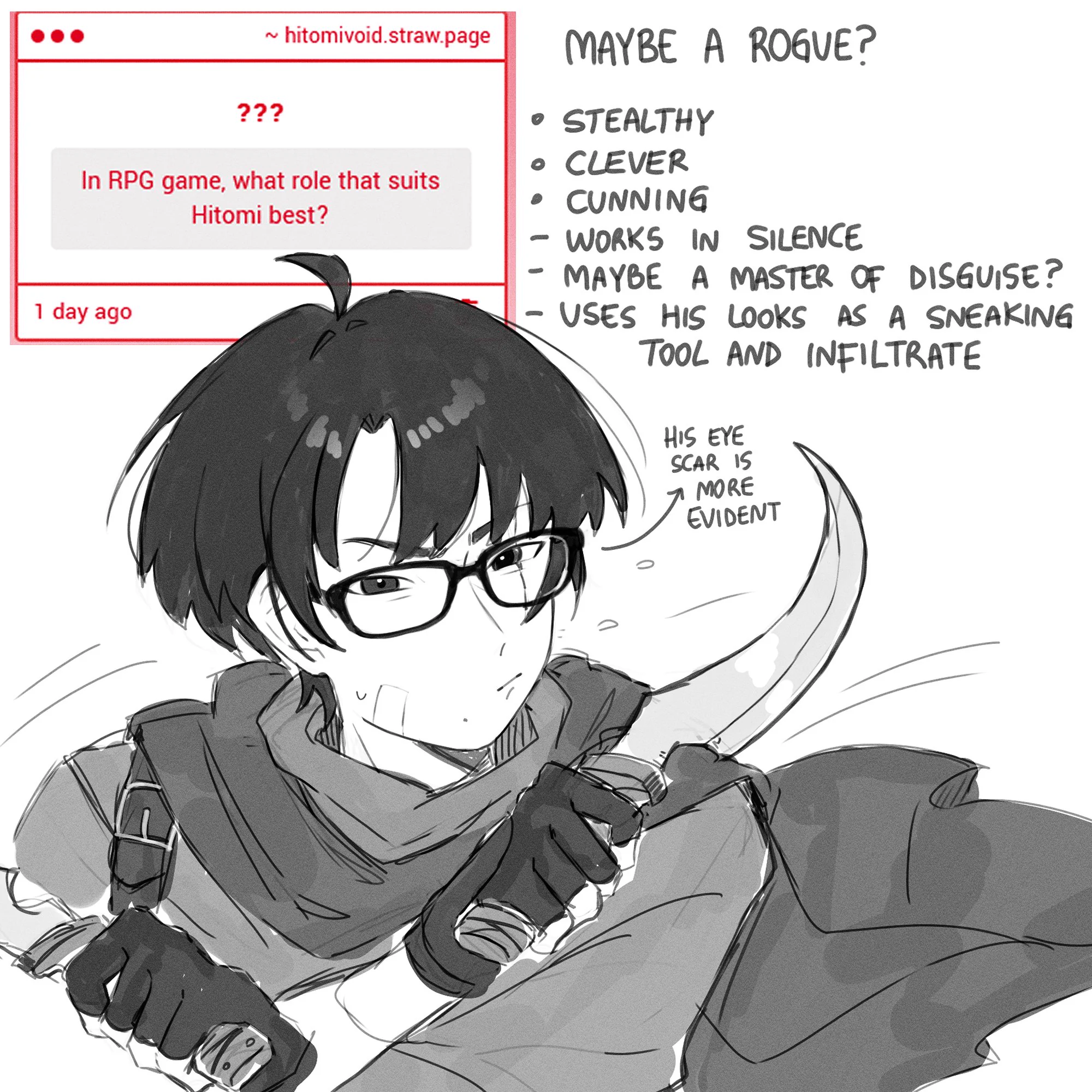 What role suits hitomi best in RPG?