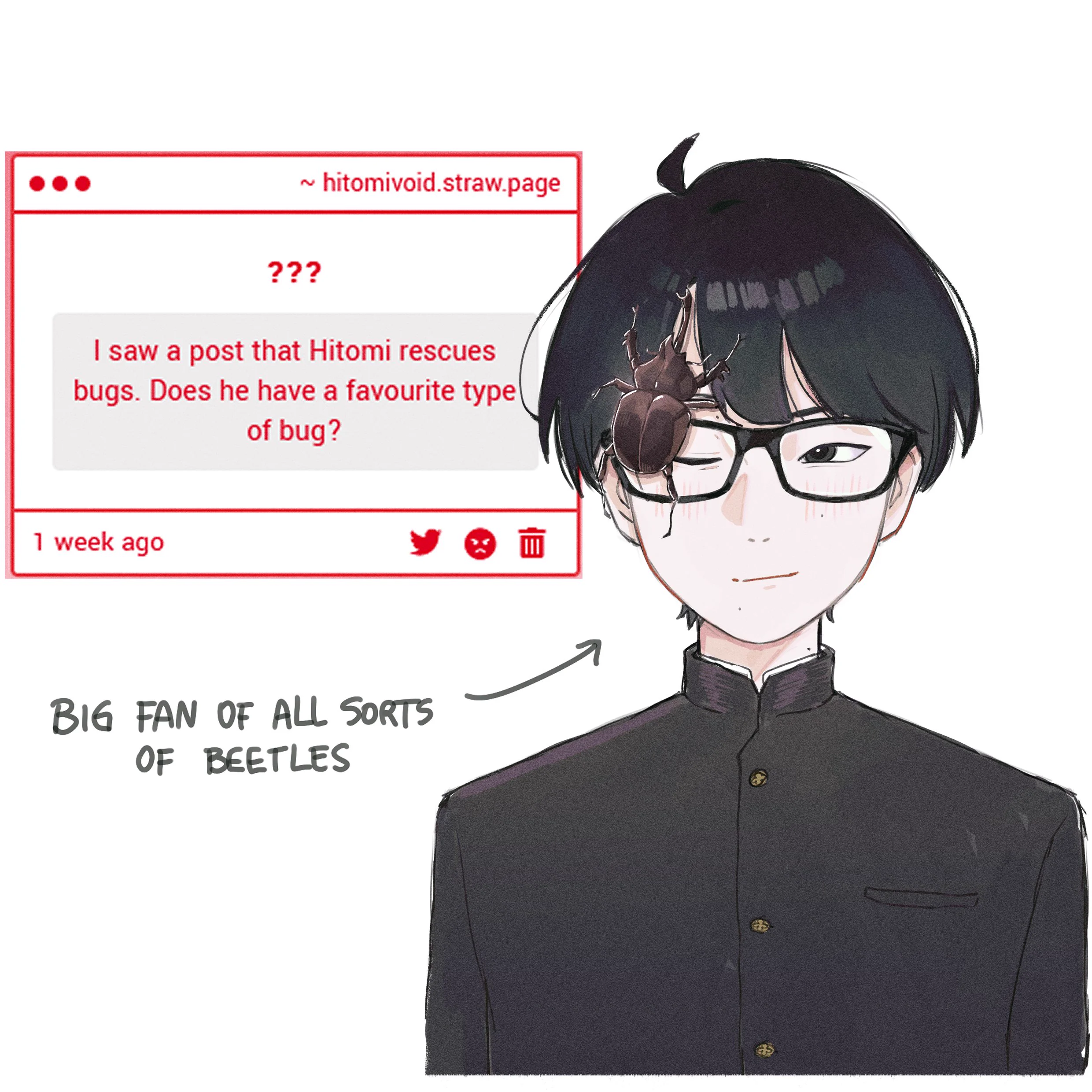 Does he have a favourite type of bug?