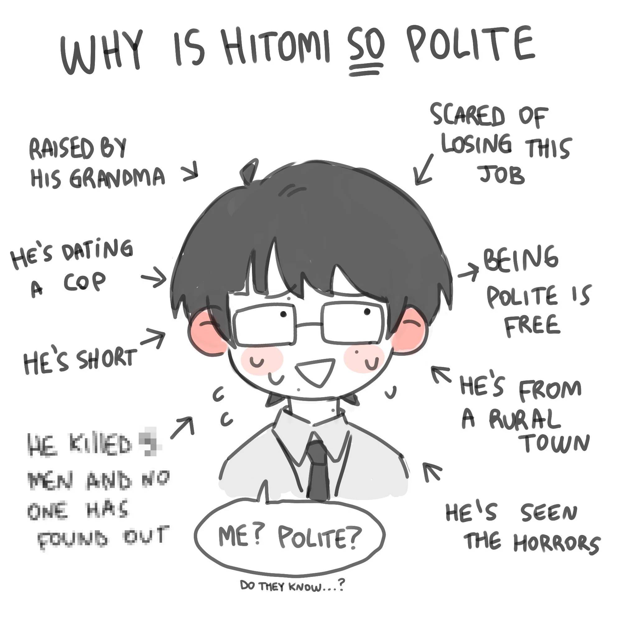 why is he so polite?